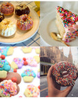 Fake Sprinkles Polymer Sprinkles Faux Sprinkles Resin Sprinkles Clay Sprinkles for Resin Fake Candy Sprinkles for Nail Art DIY Crafts Cake Phone Case(10 Colors-120G)