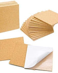 36 PCS Self-Adhesive Cork Sheets 4"X 4" for DIY Coasters, Cork Board Squares, Cork Tiles, Cork Mat, Mini Wall Cork Board with Strong Adhesive-Backed