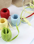 Raffia Paper Ribbon Twine Strings 15 Rolls 15 Colors Set for DIY Craft Gift Box Packing