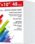 8 Pack 8X10 Inch Canvas Boards for Painting Canvas Panels Painting Canvas-Gesso Primed Acid-Free 100% Cotton Canvases for Acrylics Oil Watercolor Tempera Paints