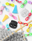 35Pcs Knitting Stitch Stoppers, Needle Minder, Knitting Needle Stoppers, Knitting & Crochet Supplies, Knitting Needle Point Protectors, Needle Stopper, Knitting Needle Hugger