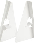50 Pack Self Stick 9 Inch Cardboard Easel Backs, Picture Frame and Art Stand for Painting, Photos, Artwork, Crafts (White)