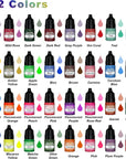 Candle Dye - 32 Colors Candle Wax Dye, Highly Concentrated Candle Color Dye, Oil-Based Liquid Candle Dye for Soy Wax, Candle Making - 5Ml Each
