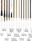 18Pcs Chinese Calligraphy Brushes Set with Writing Paper Roll-Up Brush Holder Shanlian Hubi Writing Brush Kanji Japanese Sumi Drawing Brushes for Watercolor Art Ceramic Ink Writing Painting