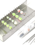 Bead Baking Rack, Polymer Clay Tools, Drying Rack for Polymer Clay Jewelry Making Tool with 20 Skewers