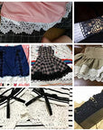 Venice Lace Trim Lace Edge Trim Floral Venice Lace Ribbon Embroidered Lace Wedding Applique DIY Sewing Crafts(Black)
