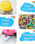 2 Buckets of Fuse Beads, 46,000 Pcs 5Mm Beads for Kids Crafts, 30 Colors Iron Beads with 6 Pegboards, 10 Ironing Paper, 20 Patterns, Gifts for Birthday Christmas, Multicolor Beads Refill Kit
