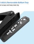 Single Hole Punch 1 Hole Puncher Heavy Duty Paper Hole Punch, 20 Sheet Punch Capacity, Whole Puncher Hand Craft Hole Puncher for Paper, Chipboard, Index Cards, Card Stock and Art Project, Black