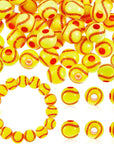 200 Pcs Baseball Beads with 1 Roll of Elastic Rope 10.5 Mm Acrylic Beads for Jewelry Making Softball Beads Sports Beads for Baseball Craft Supplies Acrylic Beads for DIY Making (Softball Style)