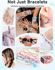 5342 PCS Clay Beads for Friendship Bracelets Making Kit, 24 Rainbow Colors Jewelry Making Supplies Heishi Beads with Elastic String and Organizer Gifts for Teen Girls Ages 6 7 8 9 10 11 12
