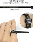 Ring Sizer, 3Pcs Reusable Ring Sizer Measuring Tool, USA Ring Measurer and Ring Sizer, Ring Sizing Kit for Jewelry Making, Suitable for Women and Man