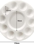 15 Pack Paint Tray Palettes for Kids, Plastic White Palettes for Students, Paint Holder, Paint Supplies