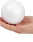 24 Pack 3 Inch Foam Balls for Crafts, Smooth Polystyrene Spheres for DIY Decorations, Classroom Projects