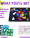Face Painting Supplies, Face Painting Kit for Kids, Safe and Easy to Use Face Paint, Non-Toxic and Hypoallergenic Face Painting Kit Professional, Halloween Makeup Kit