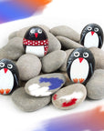 40PCS Rocks for Painting,Smooth Unpolished Craft Rocks Stones DIY Rocks Flat Assorted Size and Shapes Range around 1.5-2.36 Inch Each for Kids Painting Arts,School Painting Projects,Party,Gifts