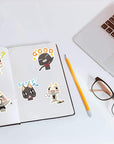 50PCS Toro Inoue Cat Kawaii Stickers Party Supplies Waterproof Graffiti Vinyl Sticker Decals Toy Kid Gifts (Inoue Toro)