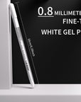 White Gel Pen Set, 3 Pack, 0.8Mm Extra Fine Point Pens Gel Ink Pens Opaque White Archival Ink Pens for Black Paper Drawing, Sketching, Illustration, Card Making, Bullet Journaling