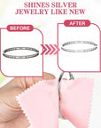 8 Pcs Ring Size Adjuster for Loose Rings, 28 Silver Polishing Cloths and 40 Small Plastic Bag, 4 Size Invisible Ring Sizers, Polishing Cloth and Mini Plastic Bags Set for Jewelry, Women and Men