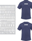 S.E.I 3-Inch Iron-On T-Shirt Letters, Block Letter Flock Heat Transfers, Black