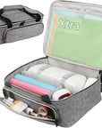 Carrying Case for Cricut Joy Xtra, Tote Bag for Extra Machine Storage, Dust Cover, and Travel Carry, Xtra Accessories Bundles Organization and Protection, Store Various Supplies(Grey)