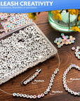 800 PCS Letter Beads for Bracelets, Colorful Alphabet Beads for Jewelry Making with Acrylic round Beads, Heart, Star Charms and 52' Elastic String Thread (Multicolor800)