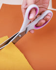Strong and Sharp Pinking Shears for Fabric Cutting Soft Grip Right and Left Handed Pinking Shears 9.2Inch (Serrated 5Mm)