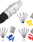 50PCS Blades for Explore Air 2/Air 3/3/Make 3/Maker 40PCS 45° Premium Fine Point Blade & 5PCS 60° Deep Cut & 5PCS 30° Shallow Cut Vinyl Fabric Knife Cutting Blade for Replacement