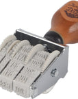 Wooden Handle & Base Roller Date Stamp, Rubber Stamp for DIY Craft Card Making Planner Scrapbooking