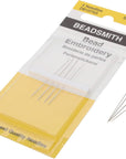 English Beading Needles, Size 12, 4 Needles per Card, Made in England, Use for Loom Weaving Beadwork, Off-Loom Stitching and Jewelry Making with Seed Beads