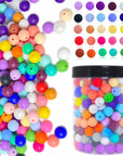 300Pcs Silicone Beads, 12Mm round Silicone Beads Bulk for Keychain Making Kit 30 Colors Rubber Beads Silicone Focal Beads Loose Beads for Necklace Bracelet Lanyard Making