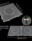 Fuse Beads Boards 5Mm Large Clear Plastic Pegboards for Kids Craft Beads 4 PCS