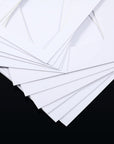 White Picture Mat Kit, Includes anti Acid Pre Cut Display Photo Frame Mat and Core Bevel Cutting Mat Board for Photo Picture Artwork, 5 X 7, 8 X 10, 11 X 14 Inch (12 Sets)