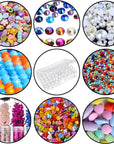 1Pack 60 Grids Bead Organizer and Storage Diamond Painting Containers Portable Plastic Case Box Arts Crafts Storage for Seeds Beads Sewing Cosmetic Nail Glitter Powder Small Parts Rhinestones