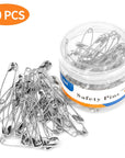Large Safety Pins 2.2 Inch (56Mm), Size 4, 80-Count, Nickel Finish