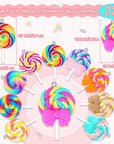 82 Pieces Candy Pendant Charm for Jewelry Making, Includes 24 Resin Candy Pendant, 22 DIY Bear Charms, 14 Gummy Heart Charms, 10 Lollipop Polymer Clay Charms and 12 Milk Tea Ice Cream Charms