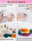 DIY Tie Dye Kit, 26 Colors Fabric Dye Art Set with Rubber Bands, Gloves, Spoon, Funnel, Apron, and Table Covers-Great for Craft Arts Fabric Textile Party Handmade Project.