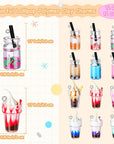 82 Pieces Candy Pendant Charm for Jewelry Making, Includes 24 Resin Candy Pendant, 22 DIY Bear Charms, 14 Gummy Heart Charms, 10 Lollipop Polymer Clay Charms and 12 Milk Tea Ice Cream Charms