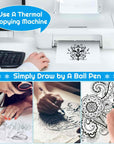 38 Sheets Tattoo Transfer Paper, Stencil Paper for Tattooing, 8 1/4" X 11 3/4"