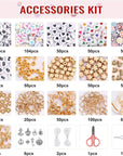 20,000 Pcs Clay Beads Bracelet Making Kit, 160 Colors Polymer Beads Spacer Heishi Beads, Jewelry Kit with Charms Elastic Strings, DIY Crafts Gift