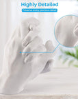Hands Casting Kit, DIY Plaster Statue Molding Kit & s for 2 Adult, Wedding, Friends, Anniversary, Hand Hold Casting Kit for Holiday Activities and Perfect for Couple Gift Ideas