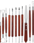 34Pcs Pottery Tools and Clay Scultping Tools Kit, Clay Tools for Sculpting, Pottery Kit for Carving, Ceramic Tools for Pottery Clay, Beginners and Professionals