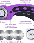 Rotary Cutter Set,Sewing Quilting Supplies,45Mm Fabric Cutters,A3 Cutting Mat for Sewing,Acrylic Rulers,Scissors,Exacto Knife,Clips,Beginners Sewing Accessories,Fabric Cutter Kit