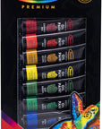 Premium Oil Paint - Set 12 Colors, Maximum Strength Pigmented Oil Paints for Professionals, Students,
