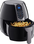 3.7-Quart Programmable Air Fryer with 8 Cook Presets, GW22638 - Black