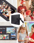 8.5 X 5.9 Inch Scrapbook Photo Album with DIY Accessories Kit - 60 Pages Black Kraft Paper DIY Handmade Album Scrapbook for Anniversary Wedding Graduation Travel Love Memory Small Scrapbook