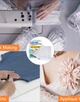 Light Weight White Iron-On Non-Woven Fusible Interfacing 12 Inch X 27 Yards Light Weight Non-Woven Interfacing Iron on Polyester Single-Sided Interfacing for DIY Crafts Supplies