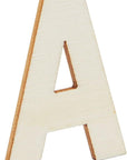 Unfinished Wooden Letters and Numbers, Storage Tray, 2 Inch Alphabet (144 Pieces)