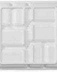 8-Well Ceramic Artist Paint Palette, Square Porcelain Watercolor Palette, White Ceramic Mixing Tray for Gouache Painting, Oil Painting, Acrylic Painting & Tempera Painting, 7"× 7"× 0.9"