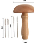- Magnetic Mushroom Darner & Needles for Quick and Easy Mending - Durable, Efficient, and Versatile Tools for Sewing, Embroidery, and Crafting Projects