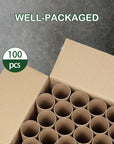 100 Pack Cardboard Tubes for Crafts - 1.57 X 3.94 Inches - Brown Toilet Paper Empty Rolls round Thick Tubes Sturdy for Classroom Family Handmade DIY Projects